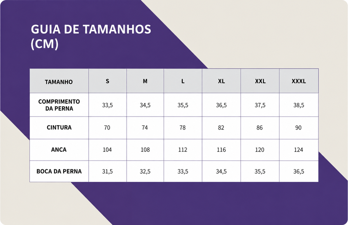 Guia de tamanhos Berlim T-shirt
