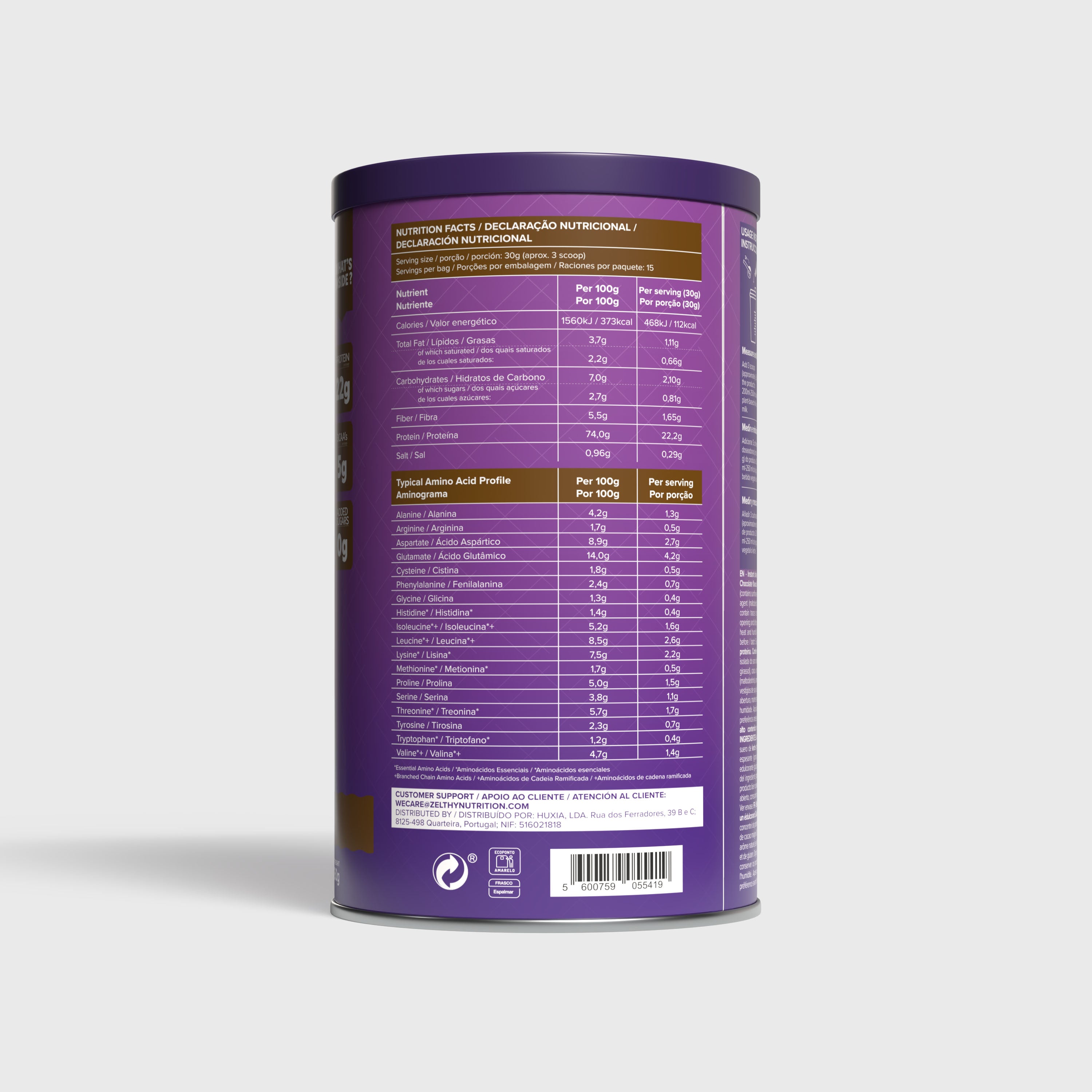 Whey-Protein: Rich Belgian Chocolate 450g