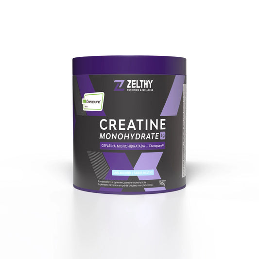 Creatina Creapure premium Zelthy — pureza 99,9% sem sabor 150g