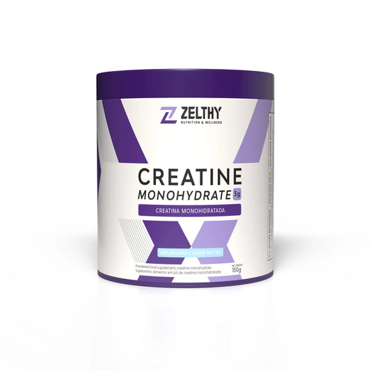 Creatina monohidratada pura Zelthy — 3g por dose 150g